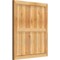 Ekena Millwork Framed Board-n-Batten Shutters, Rough Sawn Western Red Cedar, 26 7/8W x 31H, PR RBF06S26X031RWR - alternate 3